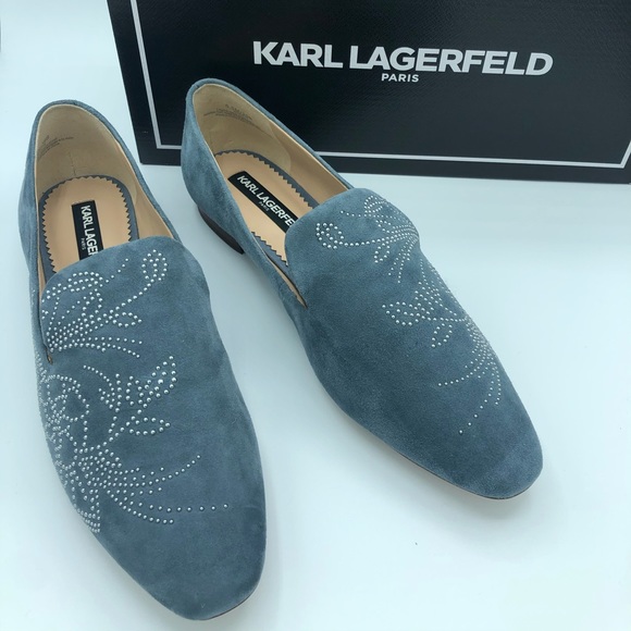 Karl Lagerfeld Shoes - NIB Karl Langerfeld Nova Studded Suede Loafer
